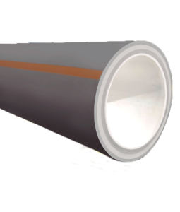 TUBERÍAS PP-RCT / ANTI-UV / FG / PP-RCT / ANTI-BACTERIA, S-3,2 PN-16, LÍNEA NARANJA